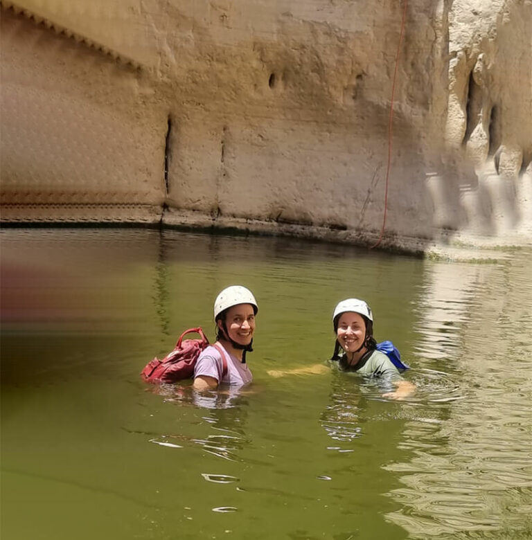 נחל רחף מסלול סנפלינג משפחתי במדבר יהודה