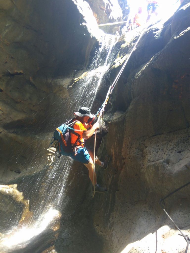 Rappelling in Israel and Canyoning