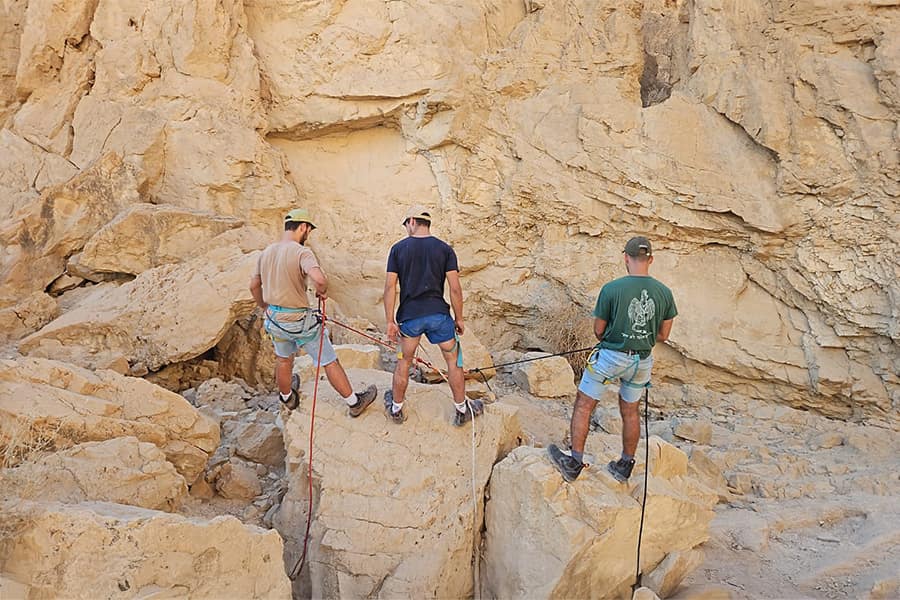 למידה בשטח קורס סנפלינג אשדות אקסטרים